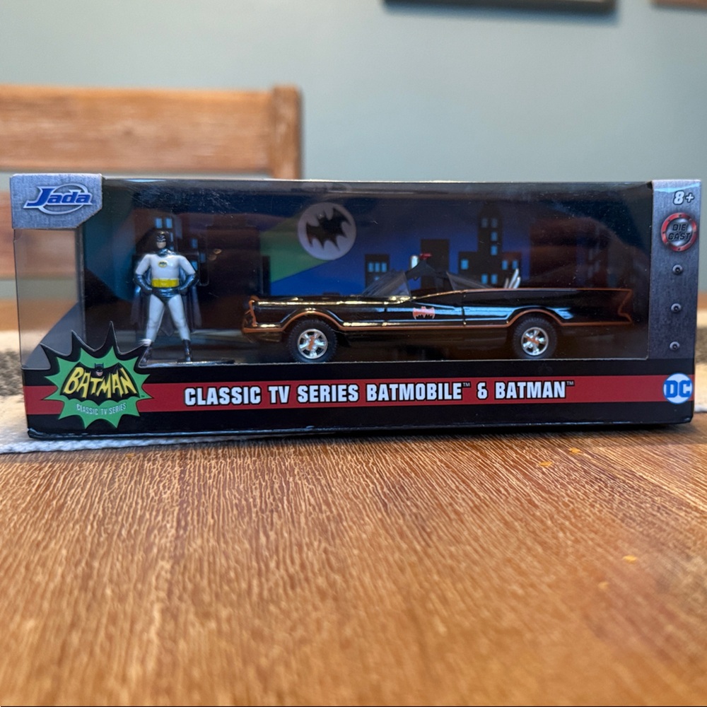 Jada Classic TV Series Batmobile & Batman Toy Car - Black